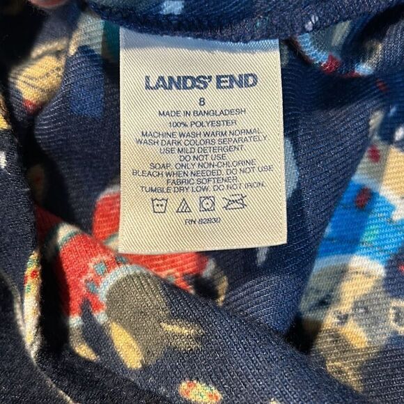 Lands’ End Christmas Dog Nightgown Sz 8 - Picture 5 of 7